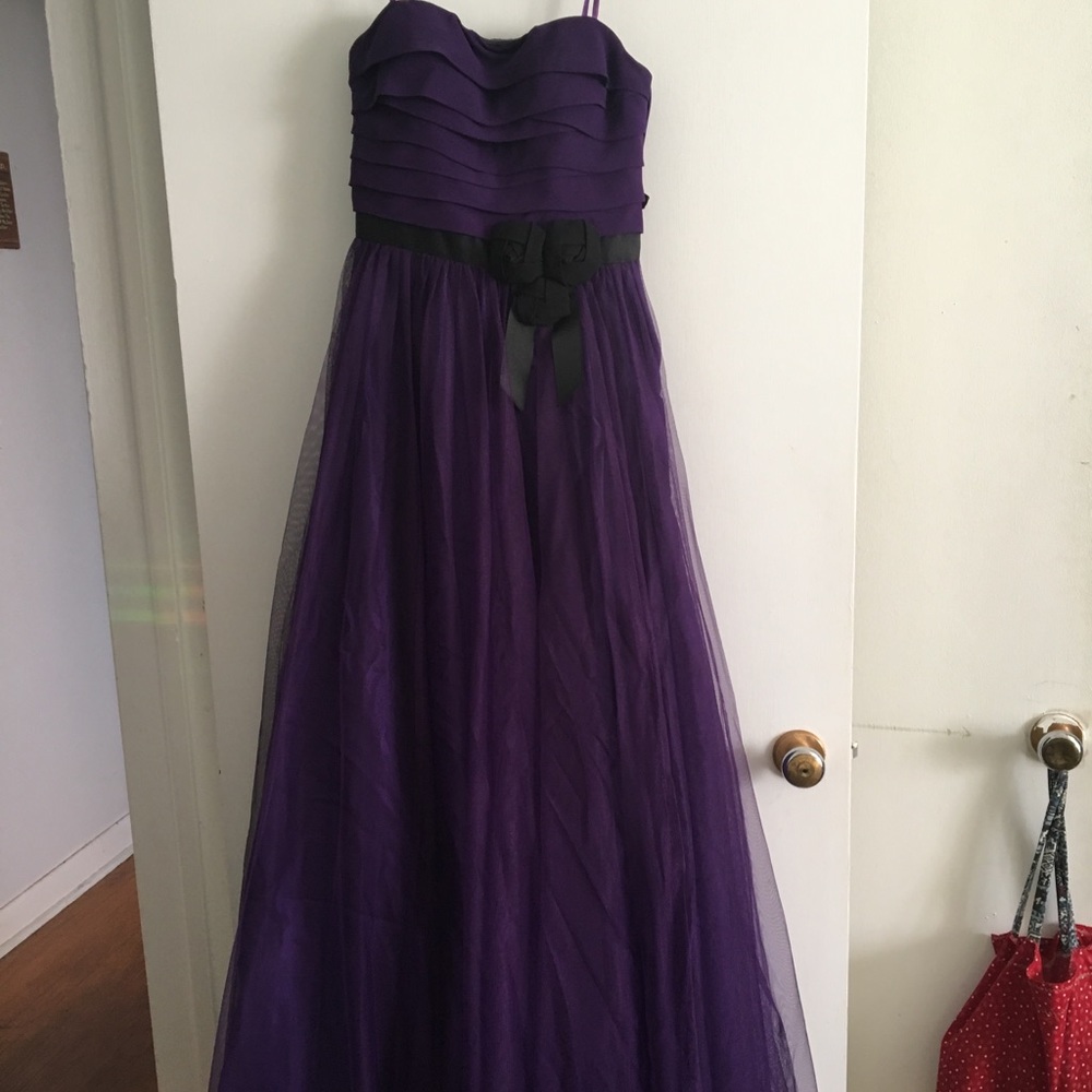 Aidan Mattox Purple Tulle  Evening Gown Size 0
